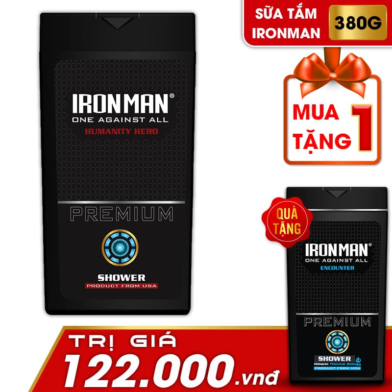 [HCM]Sữa tắm nam hương nước hoa thơm lâu dành cho da nhờn rít Humanity Hero 380g Tặng sữa tắm Encounter 380g
