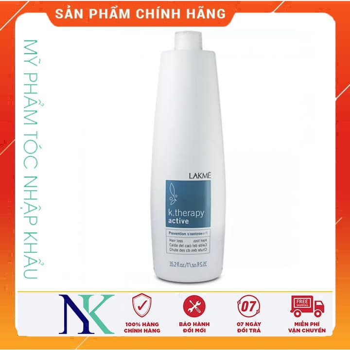 [HCM]Dầu Gội Chống Rụng Tóc Lakme K.Therapy Active 1000Ml