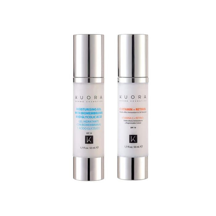 [HCM]Bộ Đôi Chăm Sóc Da Bị Mụn Thâm Nám Không Đều Màu - Dành Cho Da Dầu - KUORA DERMOCOSMETIC