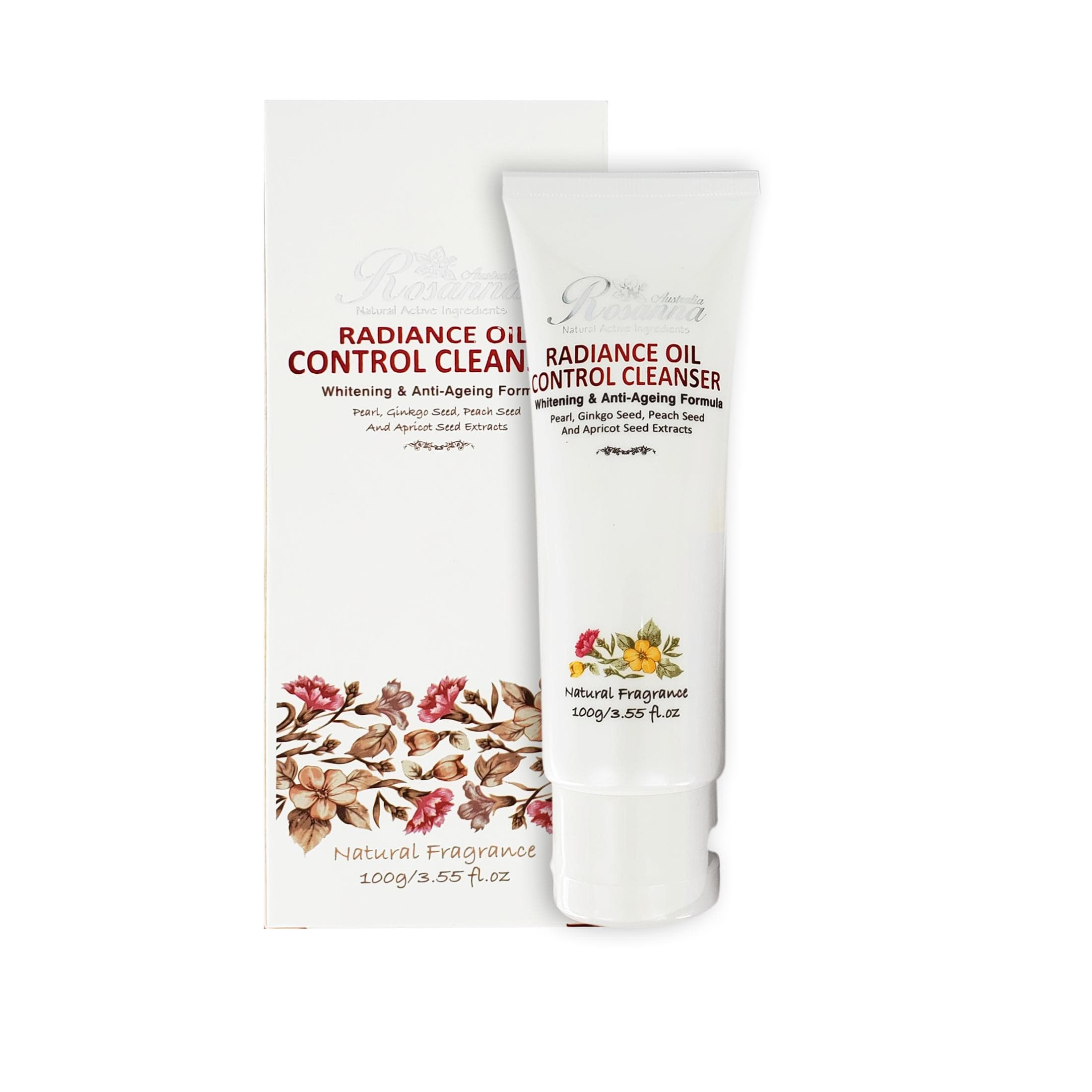 Sữa rửa mặt trắng da kiểm soát nhờn Rosanna Radiance Oil Control Cleanser (100g/tuýp ) HÀNG ÚC CHÍNH HÃNG