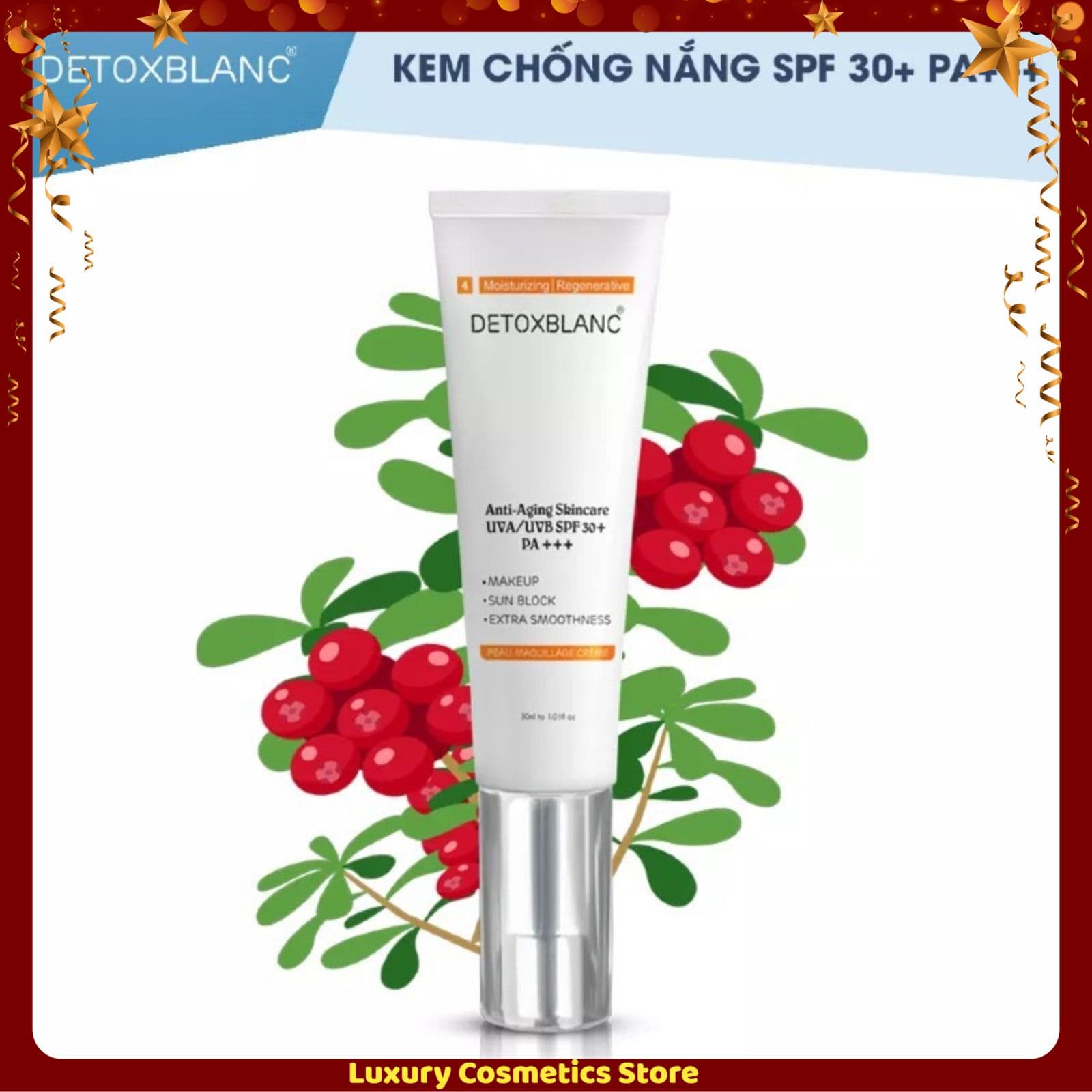 Kem Dưỡng Trắng Da Chống Nắng Peau Maquillage Crème Detox Blanc