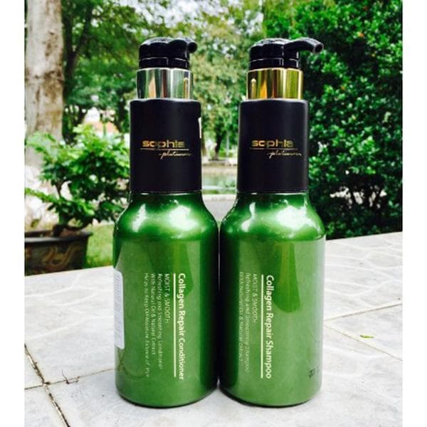 Cặp dầu gội/xả Sophia Collagen Hàn Quốc 500ml