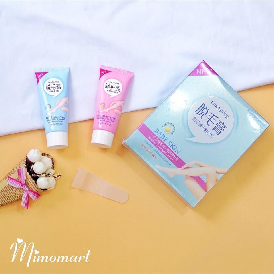 Set kem tẩy lông và dưỡng da