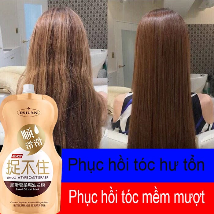 Kem ủ tóc nuôi dưỡng tóc từ gốc đến ngọn cải thiện tình trạng khô xơgiúp tóc mềm mượt bổ sung protein Giúp Phục Hồi Tóc Hư Tổn Dưỡng Tóc Giúp Tóc Mềm Mượt Óng Ả. 500g