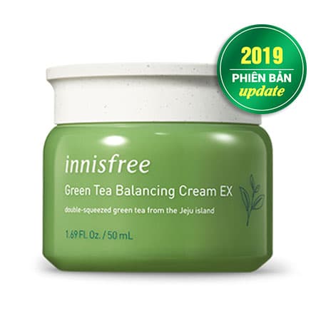 Kem dưỡng ẩm da từ Trà Xanh Innisfree Green Tea Balancing Cream EX mẫu mới
