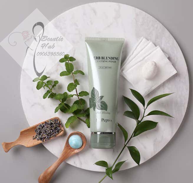 [HCM][Hàn Quốc] Sữa rửa mặt bạc hà trà xanh Dr. Pepti+ Herb Blending 110ml