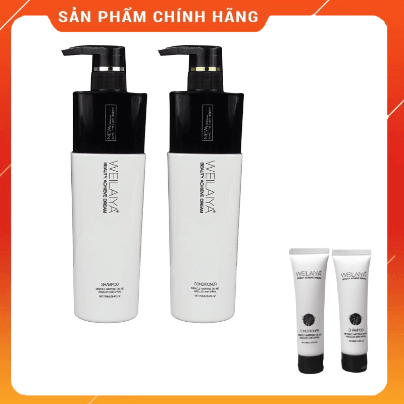 BỘ DẦU GỘI XẢ PHỤC HỒI WEILAIYA - Tặng kèm set Dầu phục hồi mini