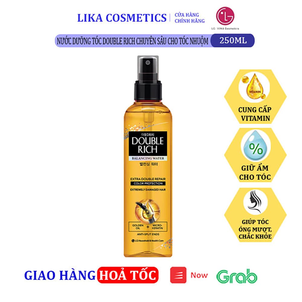 Nước dưỡng tóc Double Rich chuyên sâu cho tóc nhuộm 250ml 8935030218229