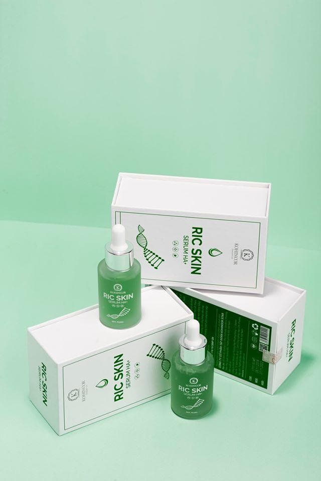 Combo 2 hộp RIC SKIN SERUM HA+ - Ngăn ngừa lão hóa cấp ẩm dưỡng trắng da mờ thâm nám