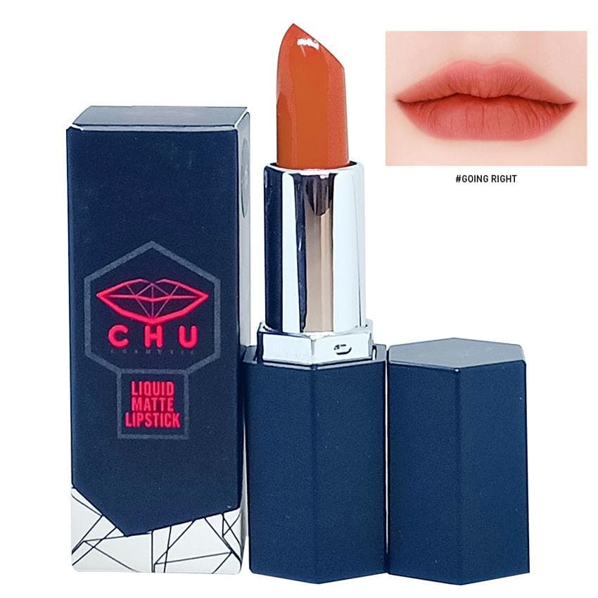 Son Chu siêu lì Liquid Matte Lipstick 3.5g (#04 Cam đất)