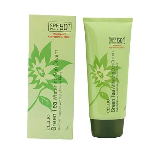 KEM CHỐNG NẮNG DƯỠNG DA KIỀM DẦU FRORENCE86 STORE CELLIO SPF 50PA+(MÀU XANH)