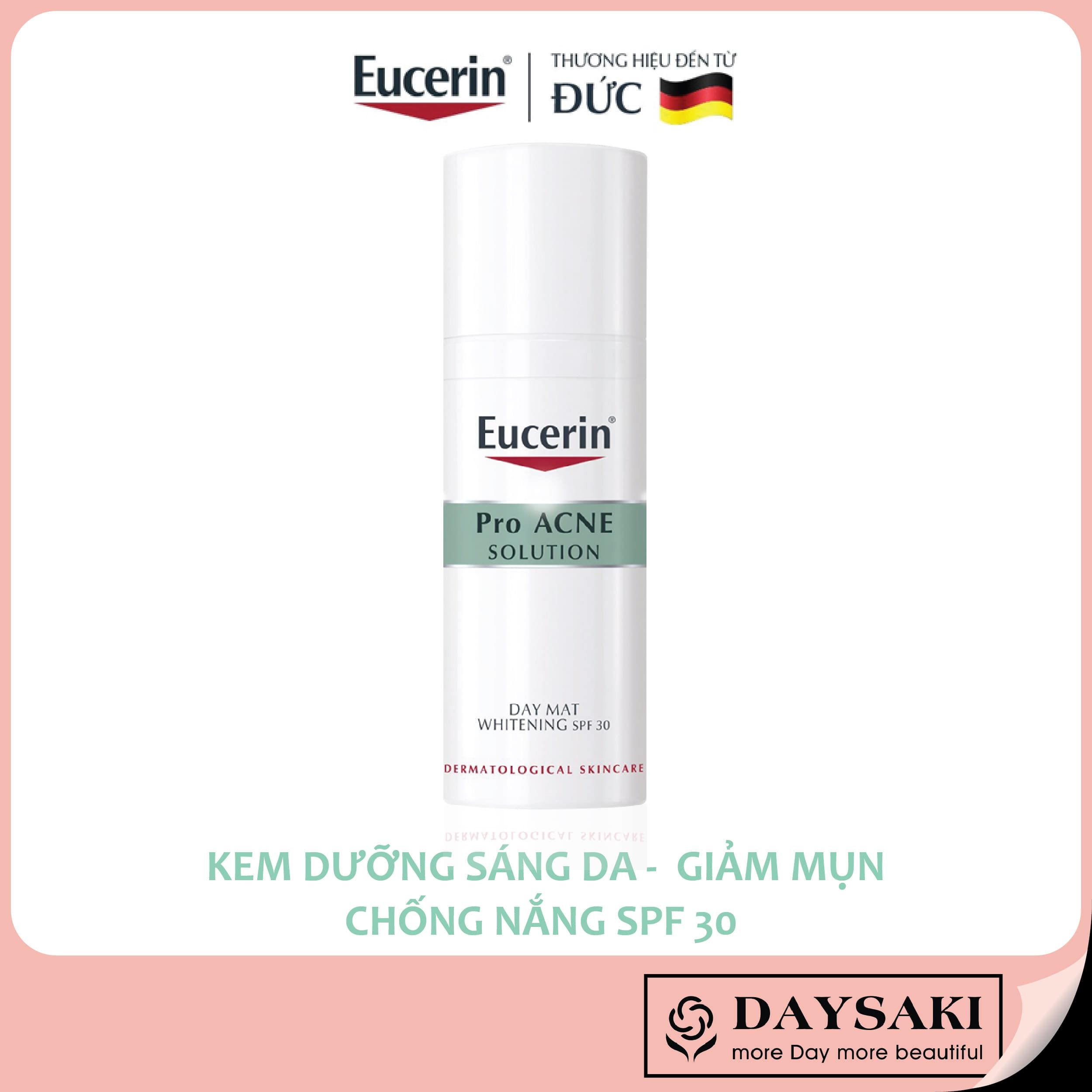 [HCM]Eucerin Kem Dưỡng Trắng Giảm Mụn Ban Ngày Eucerin Pro Acne Day Mat SPF30 50ml