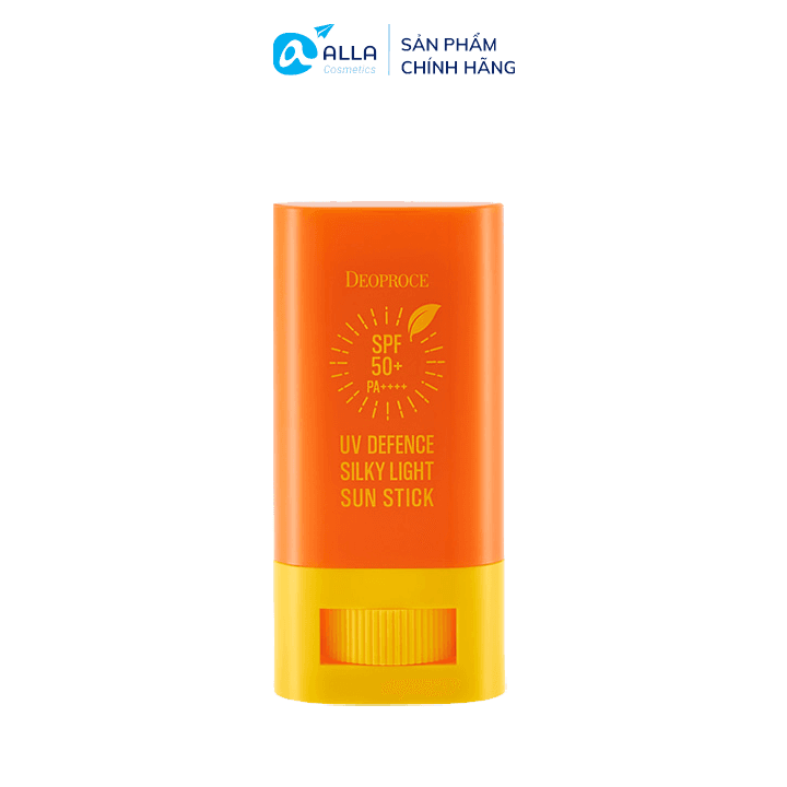 [HCM]Sáp chống nắng Khô thoáng & Mềm mịn Deoproce UV Defence Silky Light Sun Stick SPF 50+ PA++++ 18g