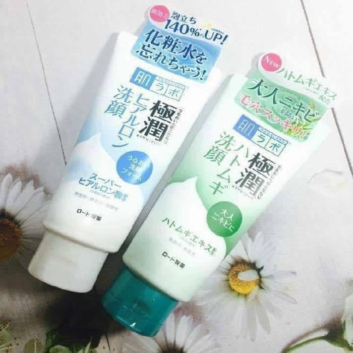 Sữa rửa mặt Hada Labo Gokujyun Face Wash Nhật Bản 100g (Xanh lá)
