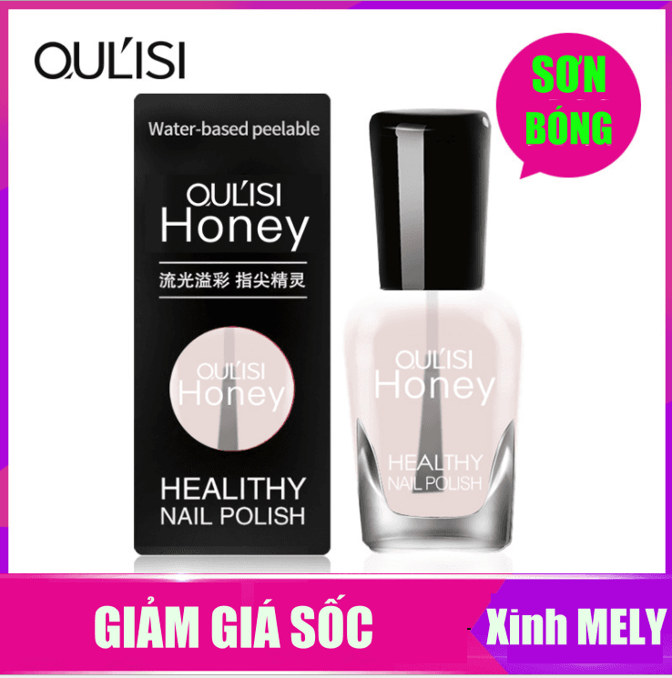 Sơn Móng Tay Cao Cấp HONEY (Sơn Dạng Lột) - Sơn Dưỡng Lót Và Son Bóng Trong Suốt