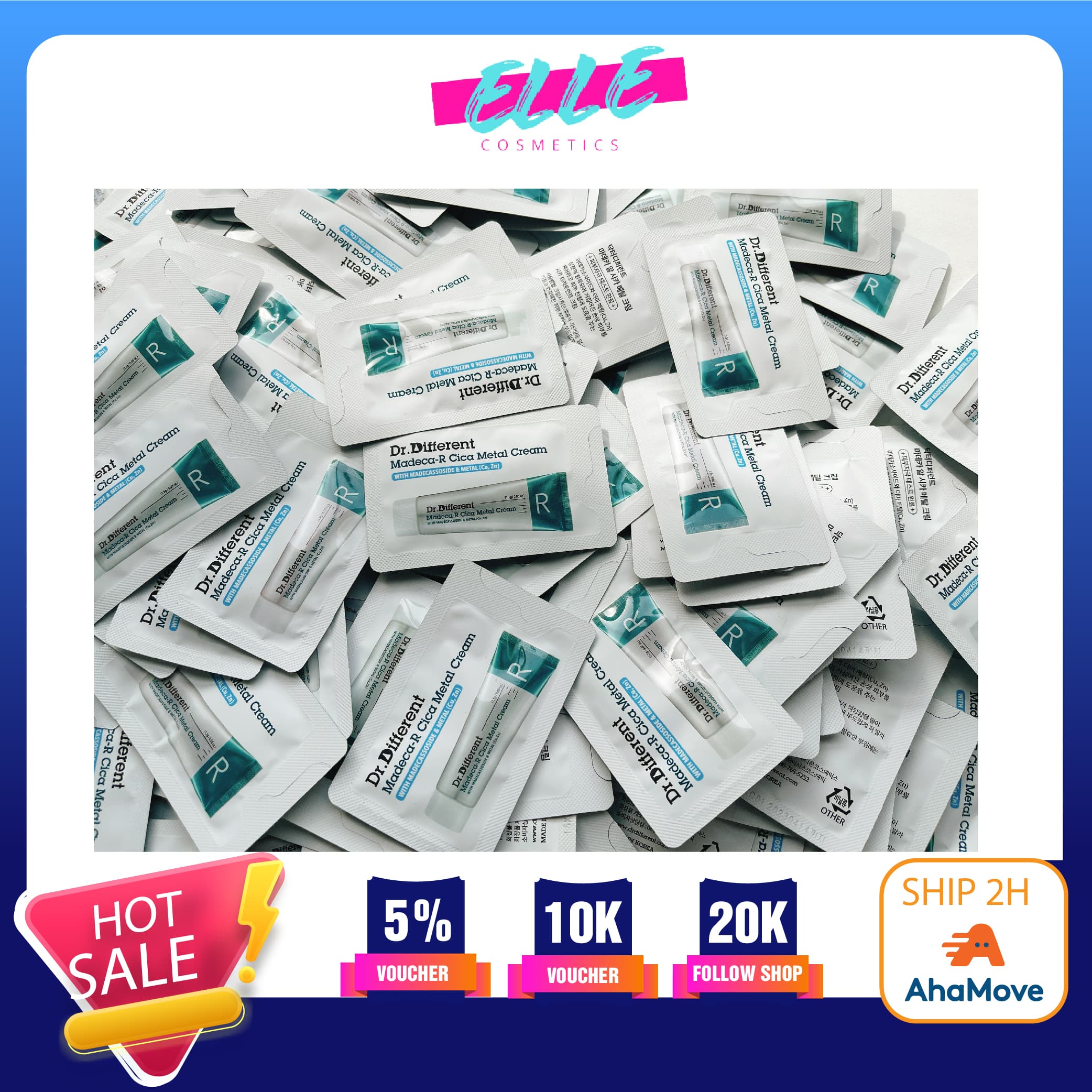 [HCM]Kem phục hồi dưỡng da Dr Different Madeca R Rica sample 2ml