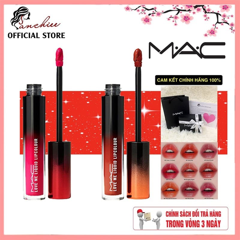 [Mới ra Mắt 2021] Son MAC kem chứa dưỡng ẩm MAC Love Me Liquid Lipcolour - Liquid Lipstick 3.1ml