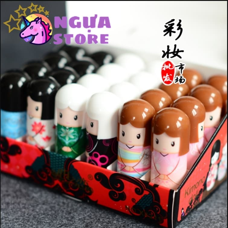 🦄 Son Dưỡng Môi Kimono chính hãng nội địa mềm môi không màu sỉ tốt
