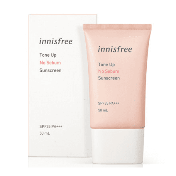 [HCM] Kem Chống Nắng Kiềm Dầu Nâng Tông Da Innis 50ml-Màu Hồng
