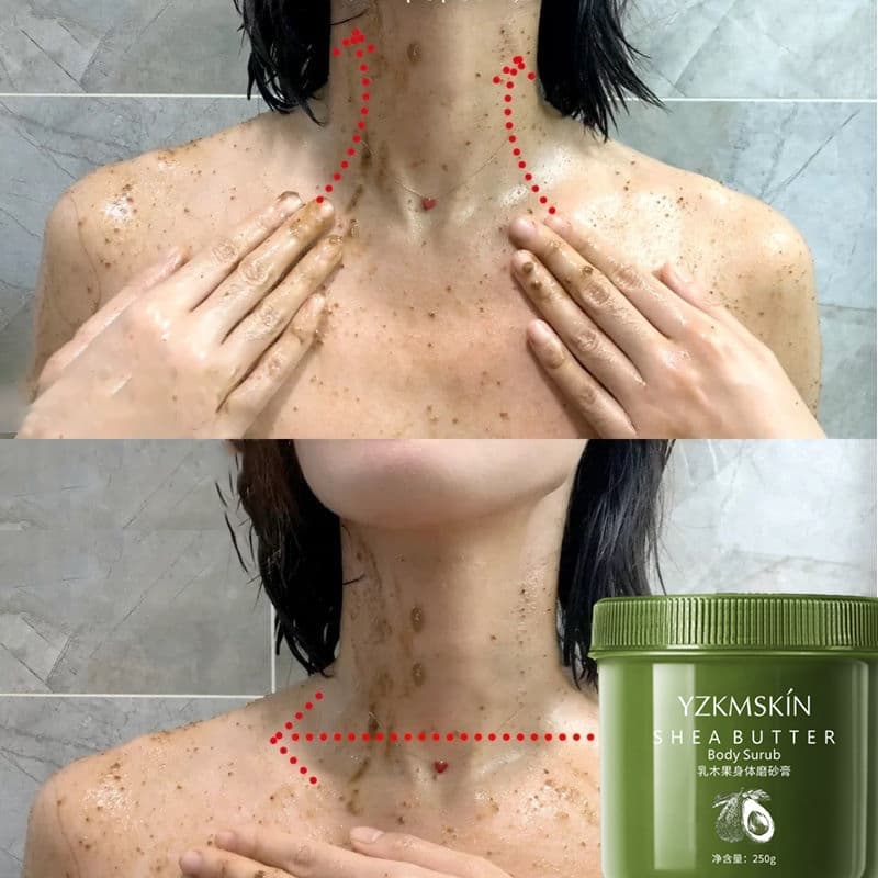 Tẩy tế bào chết toàn thân bơ làm săn chắc lỗ chân lông Niacinamide Peeling Deep Cleansing Bơ dưỡng ẩm loại bỏ viêm lỗ chân lông