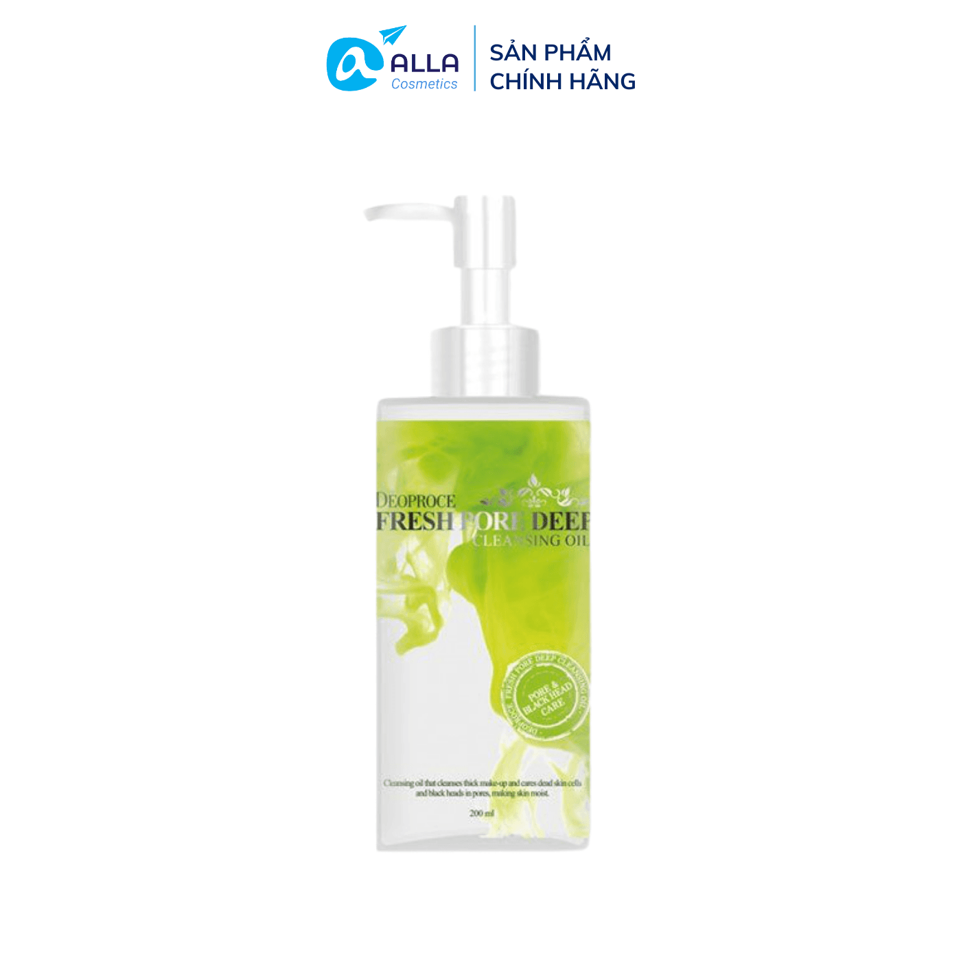 Dầu Tẩy Trang Dưỡng Ẩm Làm Sạch Bụi Bẩn Sâu Trong Da DEOPROCE Fresh Pore Deep Cleansing Oil 200ml
