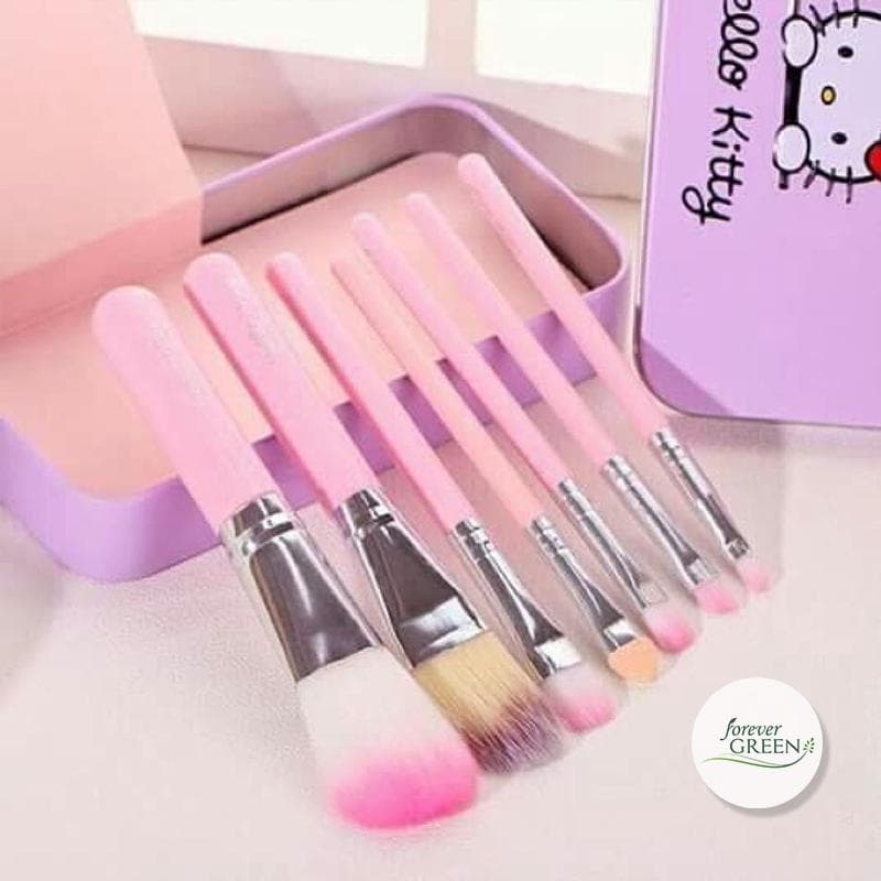 Bộ Cọ Trang Điểm 7in1 H ello K itty Dễ Thương MC160