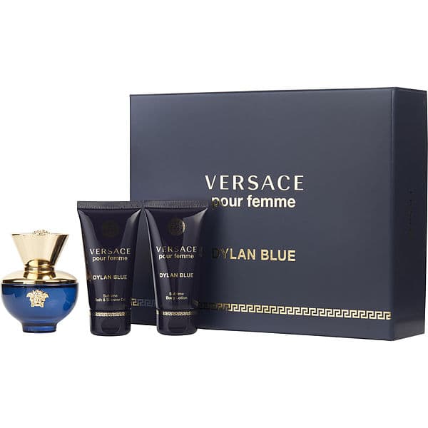[HCM]Set nước hoa mini nữ Versace Dylan Blue 5ml + sữa tắm 25ml  và dưỡng da body lotion 25ml