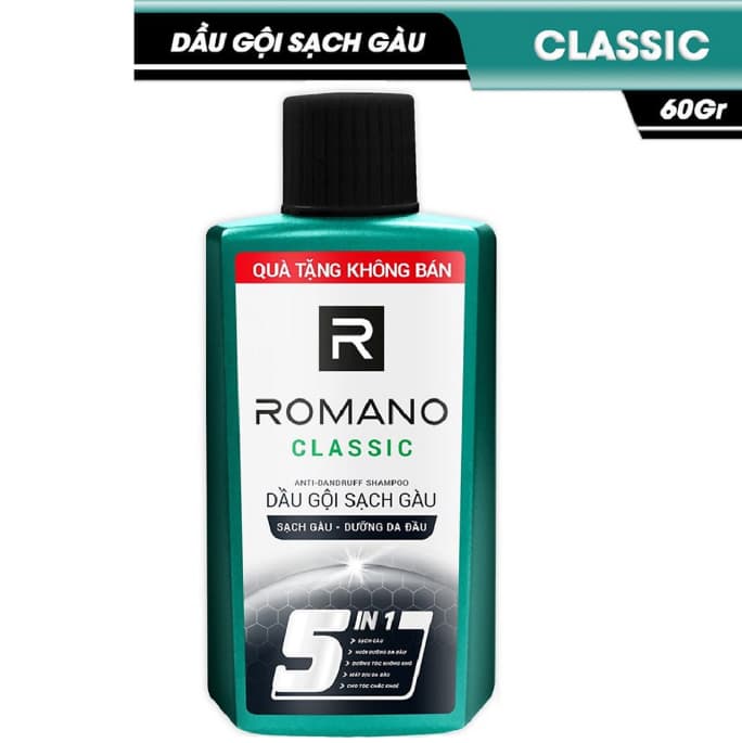 Dầu gội sạch gàu Romano Force 60gr