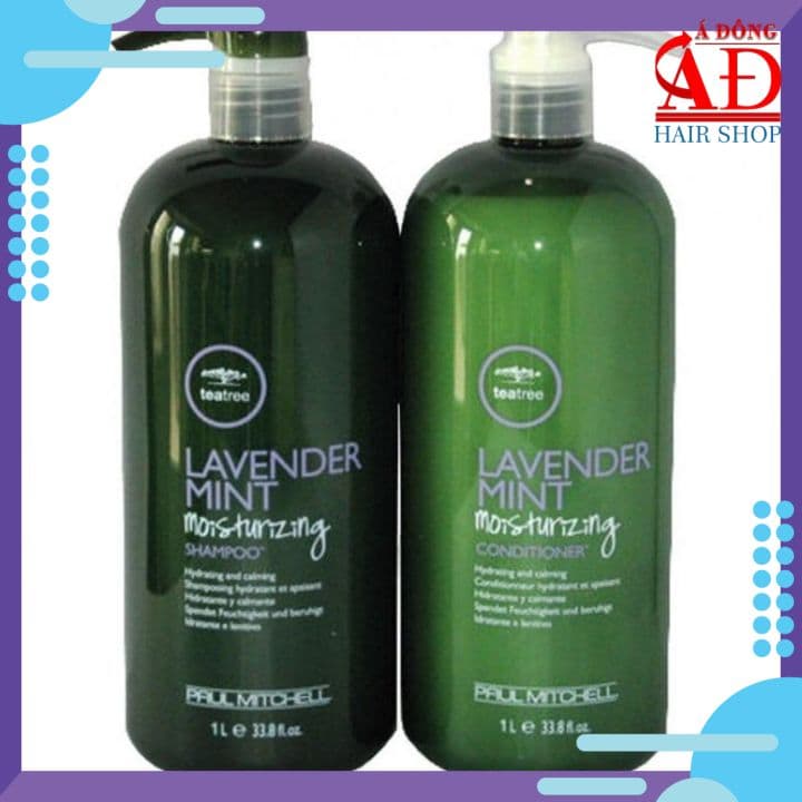 Bộ dầu gội xả Paul Mitchell Lavender Mint Moisturizing dưỡng ẩm mềm mượt tóc Mỹ 1000mlx2