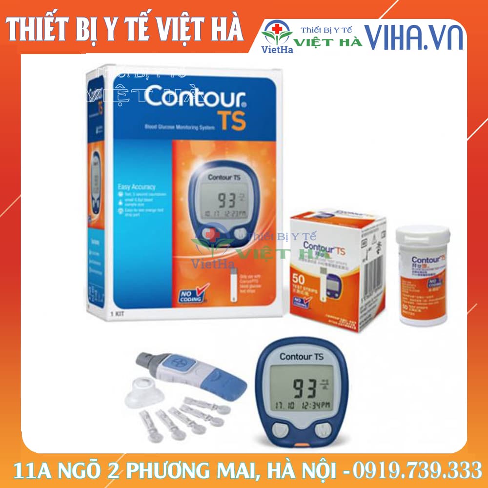 Máy Đo Đường Huyết CONTOUR TS tặng 25 que thử