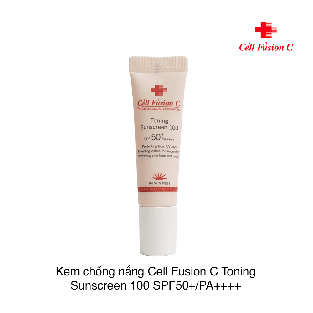 [HCM]Céll Fùsion - Kem Chống Nắng Céll Fùsion C Làm Sáng Nâng Tông Da Toning Sunscreen 100 SPF50+ PA+++