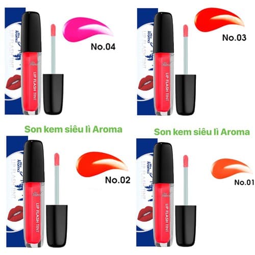 Son kem siêu lì Aroma Lip Flash Tint Hàn Quốc - Chọn màu