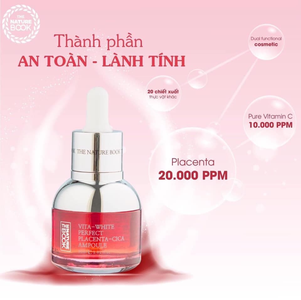 TINH CHẤT AMPOULE NHAU THAI CỪU THE NATURE BOOK
