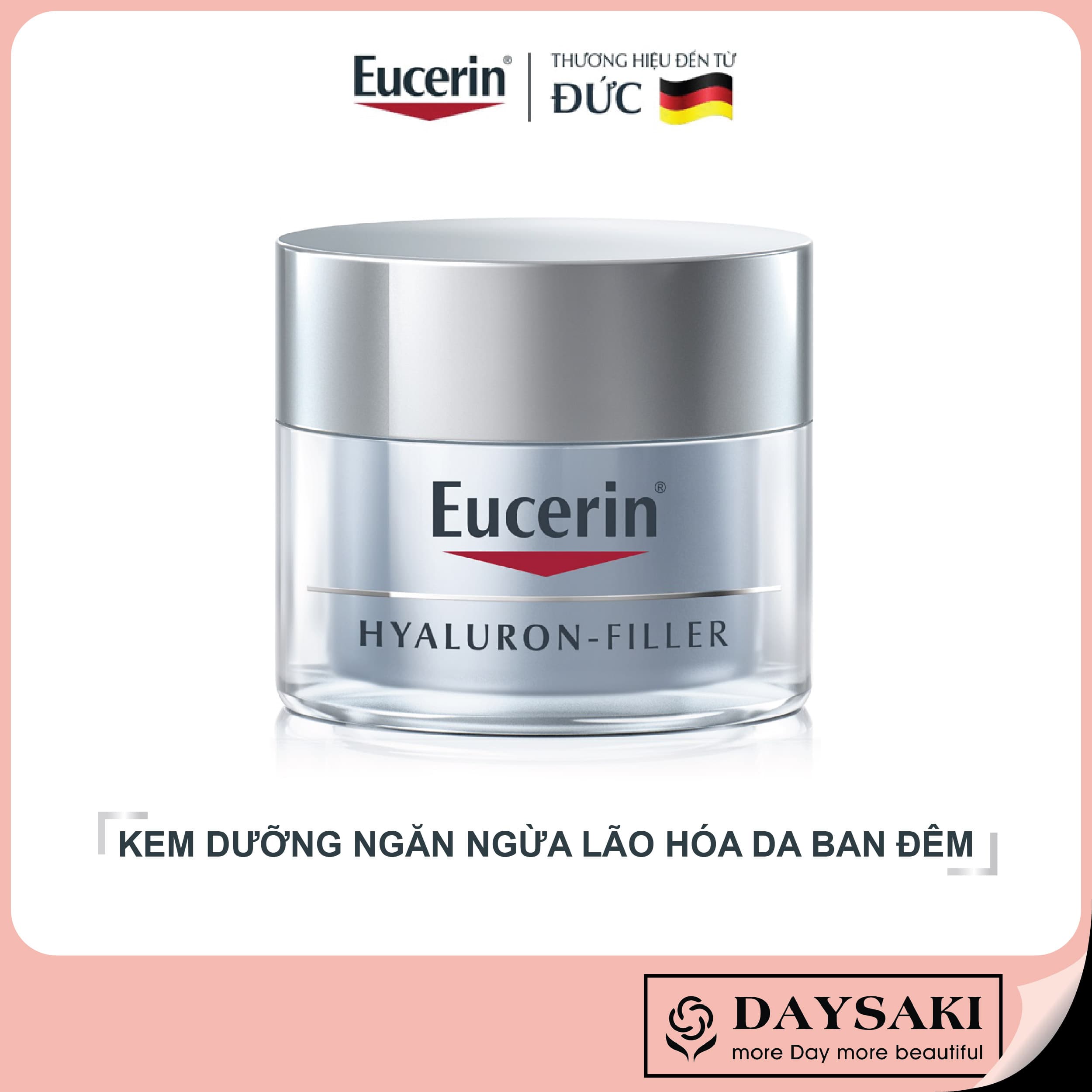 [HCM]Eucerin Kem Dưỡng Ngăn Ngừa Nếp Nhăn Ban Đêm Anti Age Hyaluron Filler Night Cream 50ml