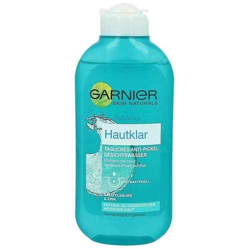 Nước hoa hồng dành cho da dầu mụn Garnier Hautkla 200ml (Xanh)