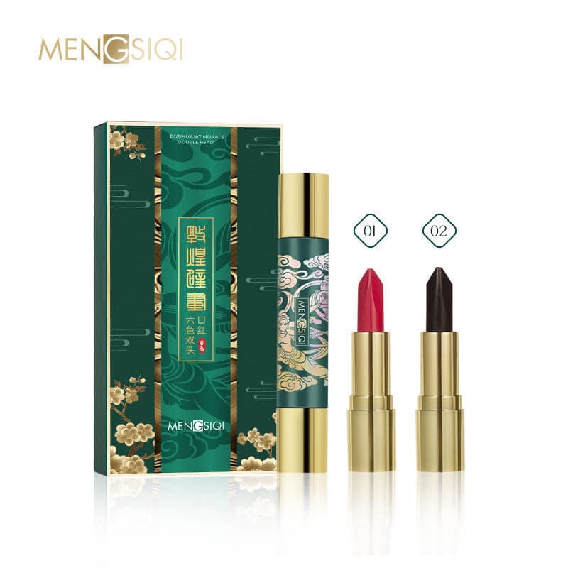 Thỏi Son Môi MENGSIQI 2 Đầu Mỗi Đầu Son 3 Màu Cực Sang