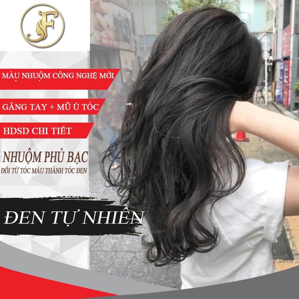 [HCM]Kem Nhuộm Tóc Tại Nhà Đen Tự Nhiên Phủ Bạc- Tặng Oxy/ Thanh Lọc