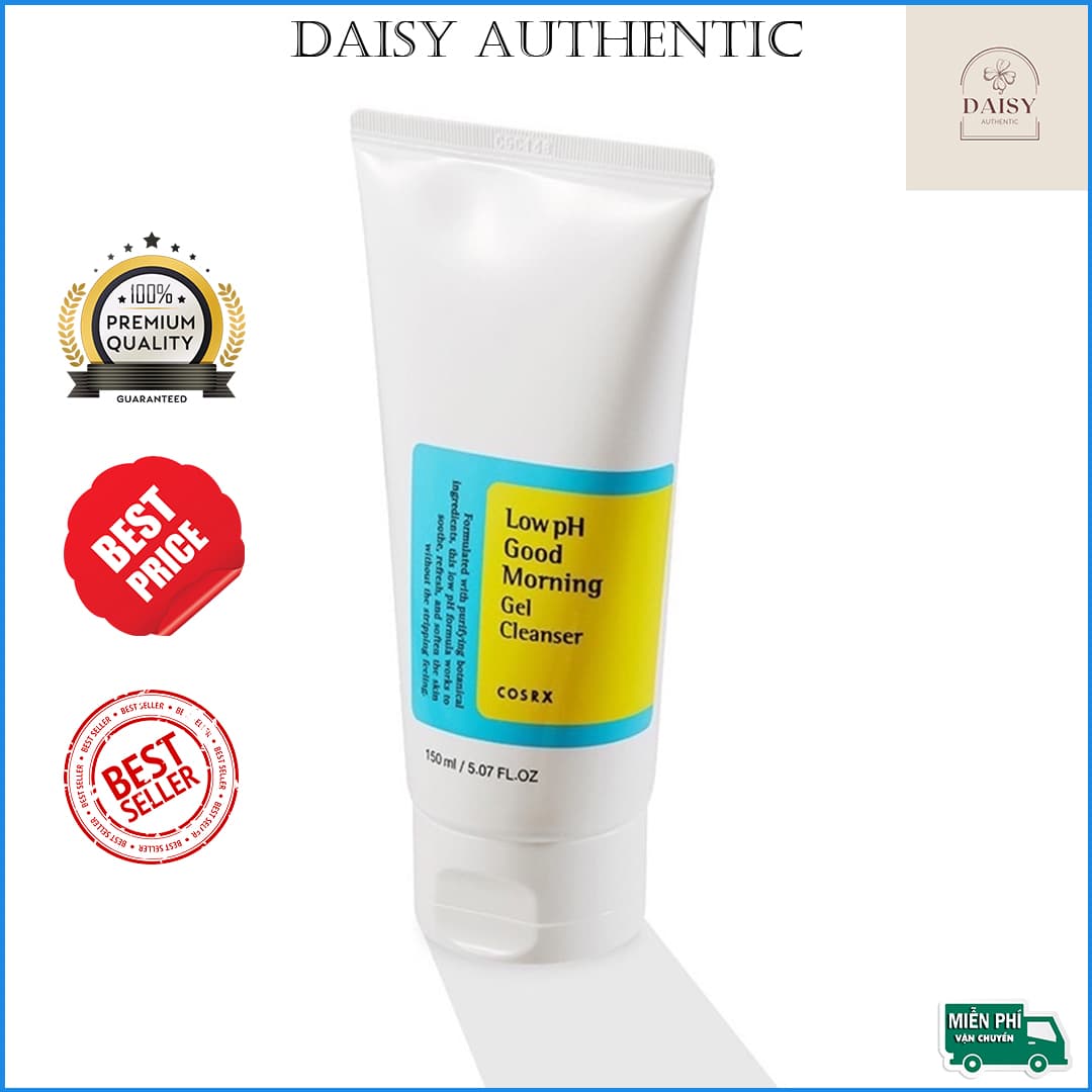 [TUÝP XANH] Sữa Rửa Mặt Dạng Gel Chiết Xuất Từ Dầu Cây Trà Cosrx Low PH Good Morning Gel Cleanser 150 ml