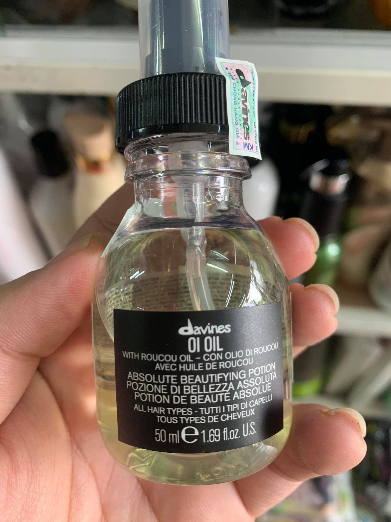 DẦU BÓNG DƯỠNG TÓC DAVINES ABSOLUTION BEAUTIFYING POTION OIL 50ML
