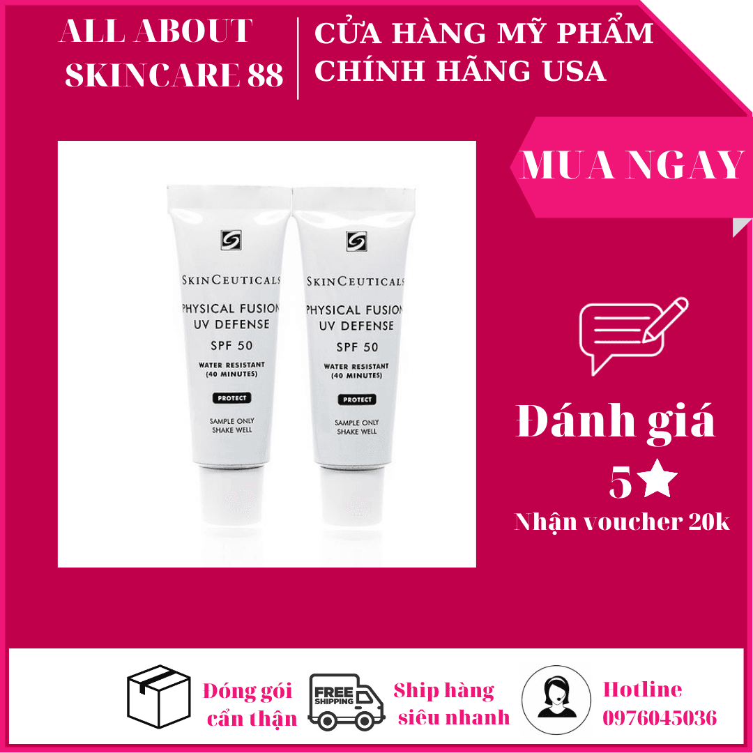 [HCM][ Bản Mỹ] Kem Chống Nắng Skinceuticals Sheer Physical UV Defense SPF 50
