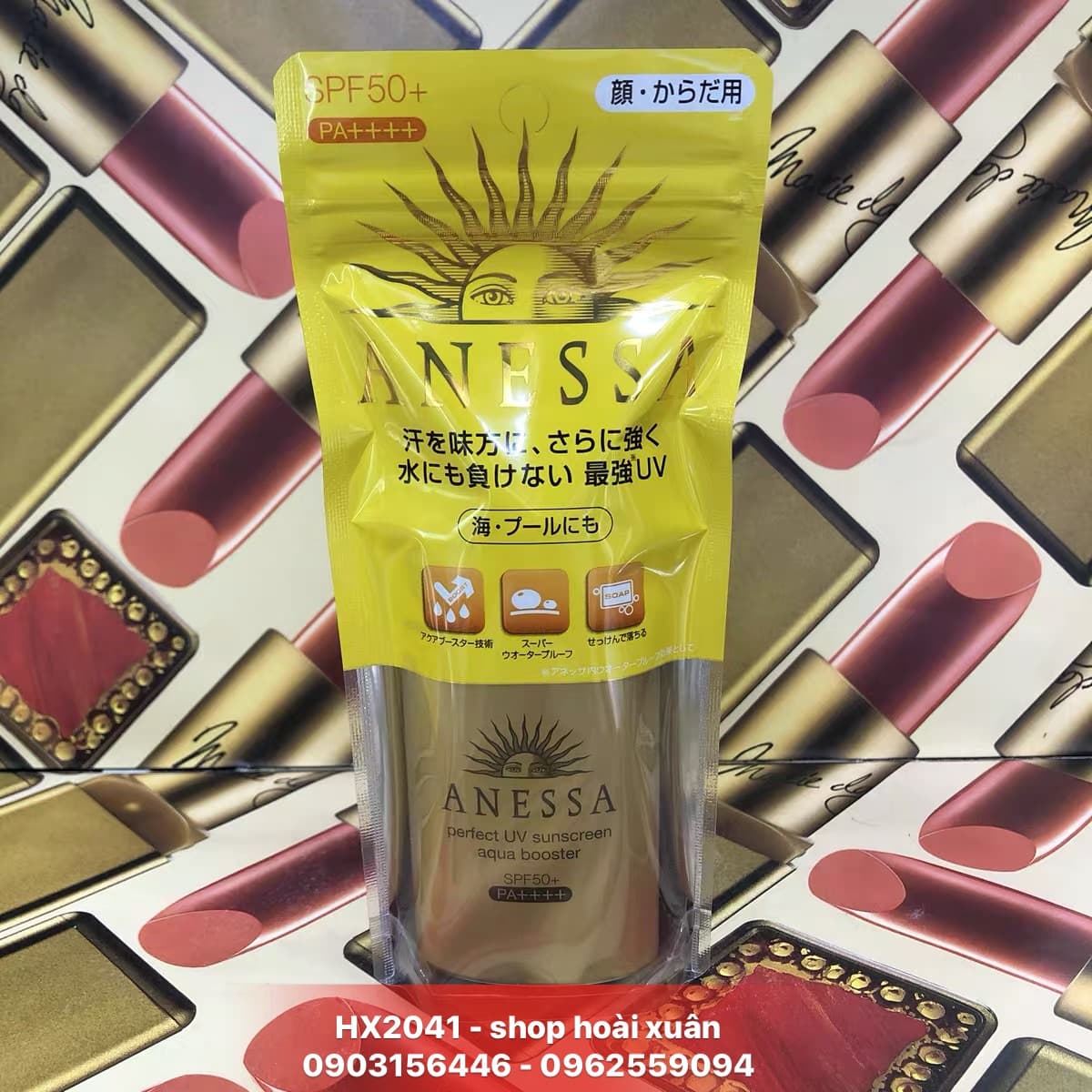 [HCM]Kem chống nắng Anessa Perfect UV Sunscreen Shiseido SPF50+ PA++++ - HX2041 - Làm đẹp / Chăm sóc da mặt / Kem chống nắng & phục hồi sau đi nắng