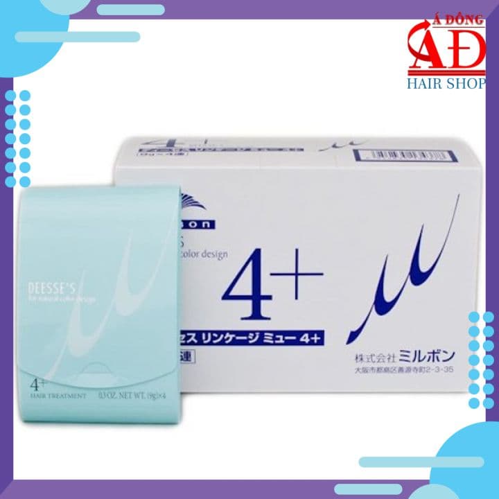 [Chính hãng] KEM DƯỠNG MILBON DEESSES 4+ COLLAGEN SUÔN MƯỢT DÙNG TẠI NHÀ NHẬT BẢN HỘP 10 VĨ (4X9G)