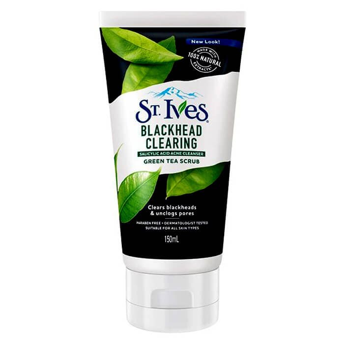 Sữa rửa mặt tẩy tế bào da chết Trà Xanh St.Ives Mỹ 170g