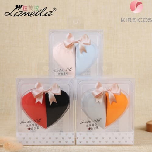 [HCM]Set 2 Mút Trang Điểm Hình Trái Tim Thần Thánh Lameila A80139 – Màu Ngẫu Nhiên