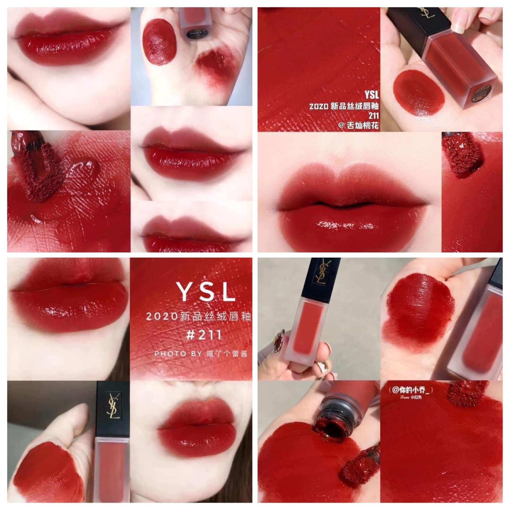 💄Son Kem Lì💄 Y.s.ll Tatouage Couture Velvet  211- Son Lì Lâu Trôi Mềm Mịn Trên Môi