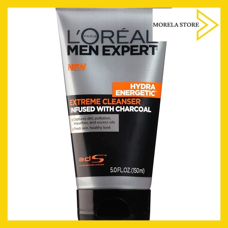 [HCM]Sữa rửa mặt than hoạt tính cho nam LOreal Men Expert Hydra Energetic Black Charcoal Face Wash 150ml