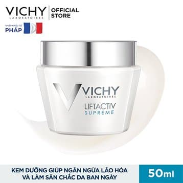 [HCM]Kem Dưỡng Chống Nhăn & Làm Săn Chắc Da (Ban đêm) Vichy Liftactiv Supreme Night Anti-Wrinkle Cream 15ml - 50ml