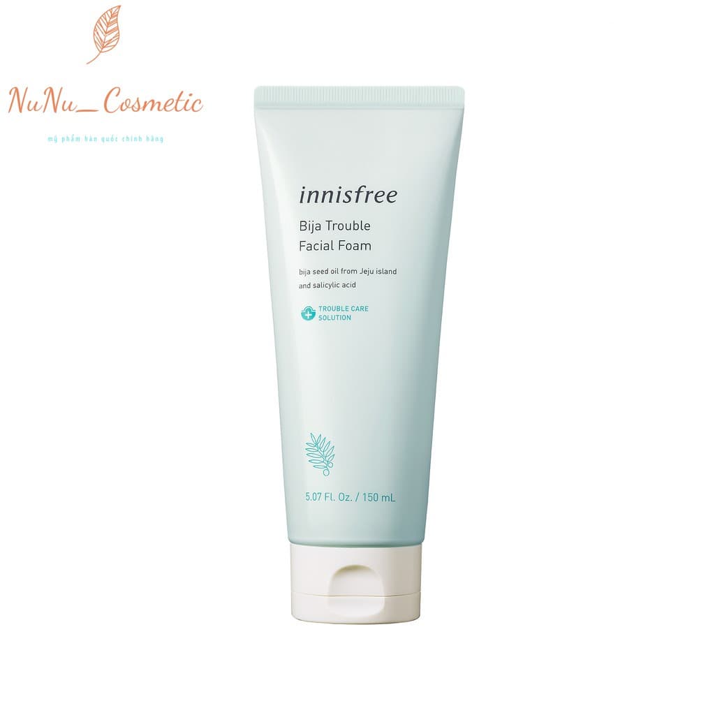 [HCM]Sữa Rửa Mặt Innisfree Bija Trouble Facial Foam 50ml