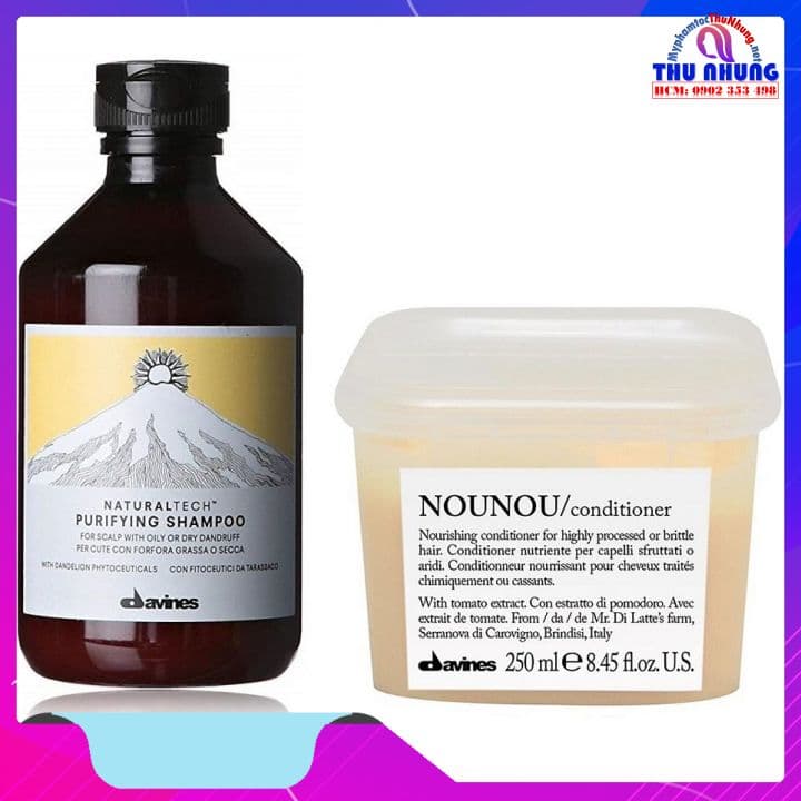 [HCM]Bộ dầu gội xả làm sạch gàu cho tóc khô hư tổn Davines Anti-dandruff 250ml