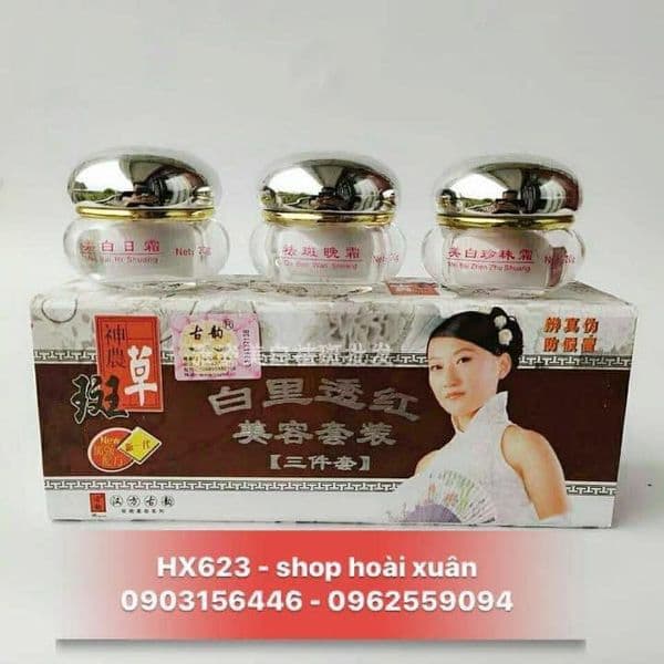 [HCM]Bộ Kem dưỡng da nám tàn nhang cô gái trung hoa cầm quạt - HX623
